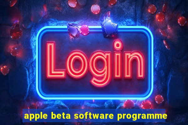 apple beta software programme